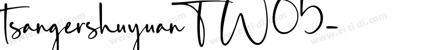 tsangershuyuanT W05字体转换